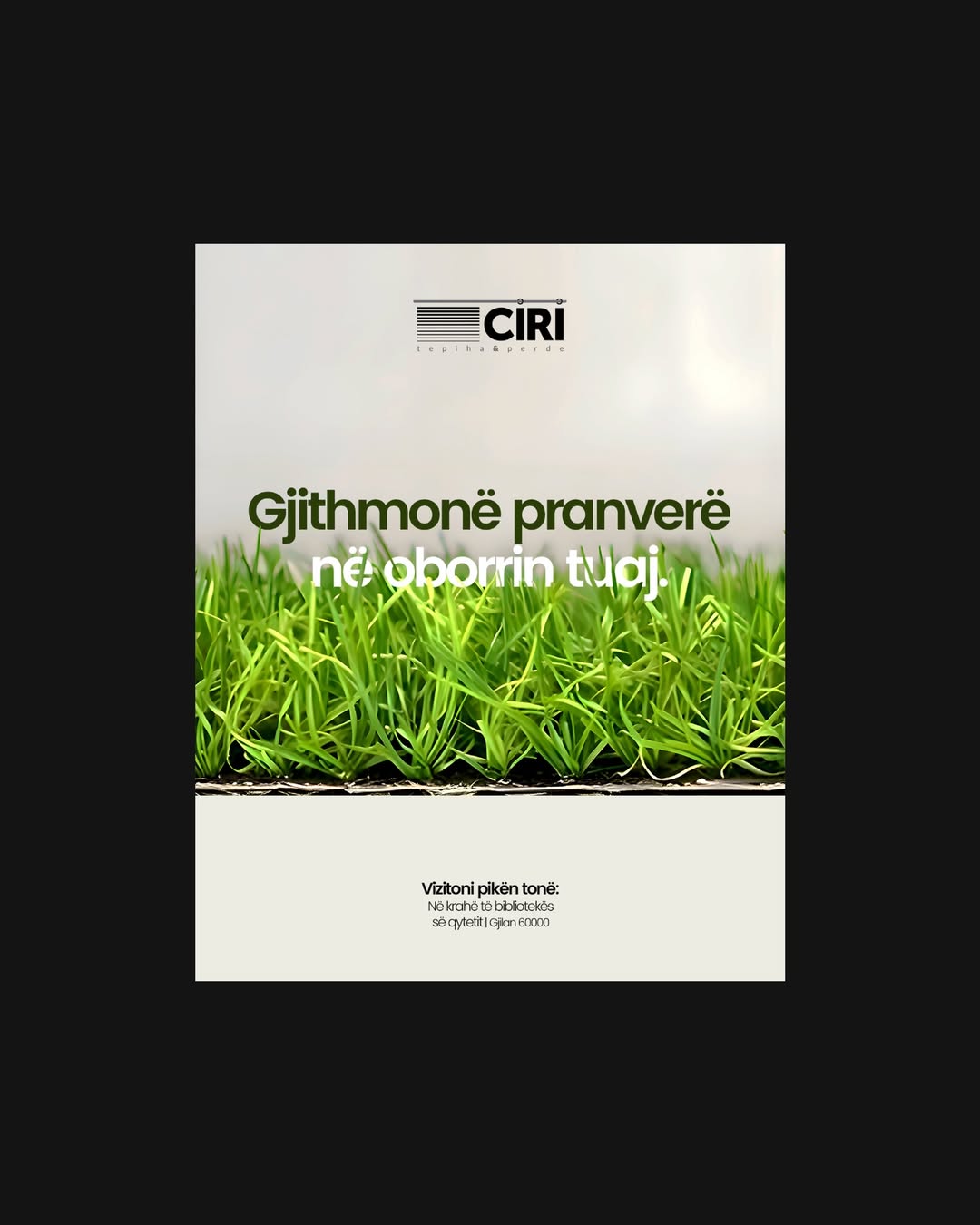 Ciri artificial grass post — Gjithmonë pranverë në oborrin tuaj