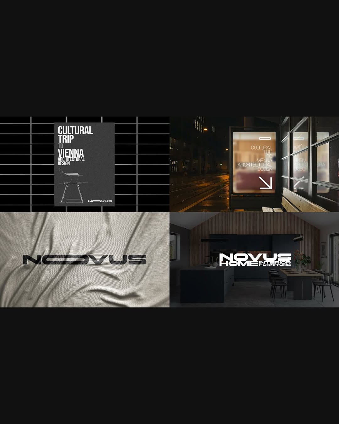 Novus Home campaign posters and outdoor advertising