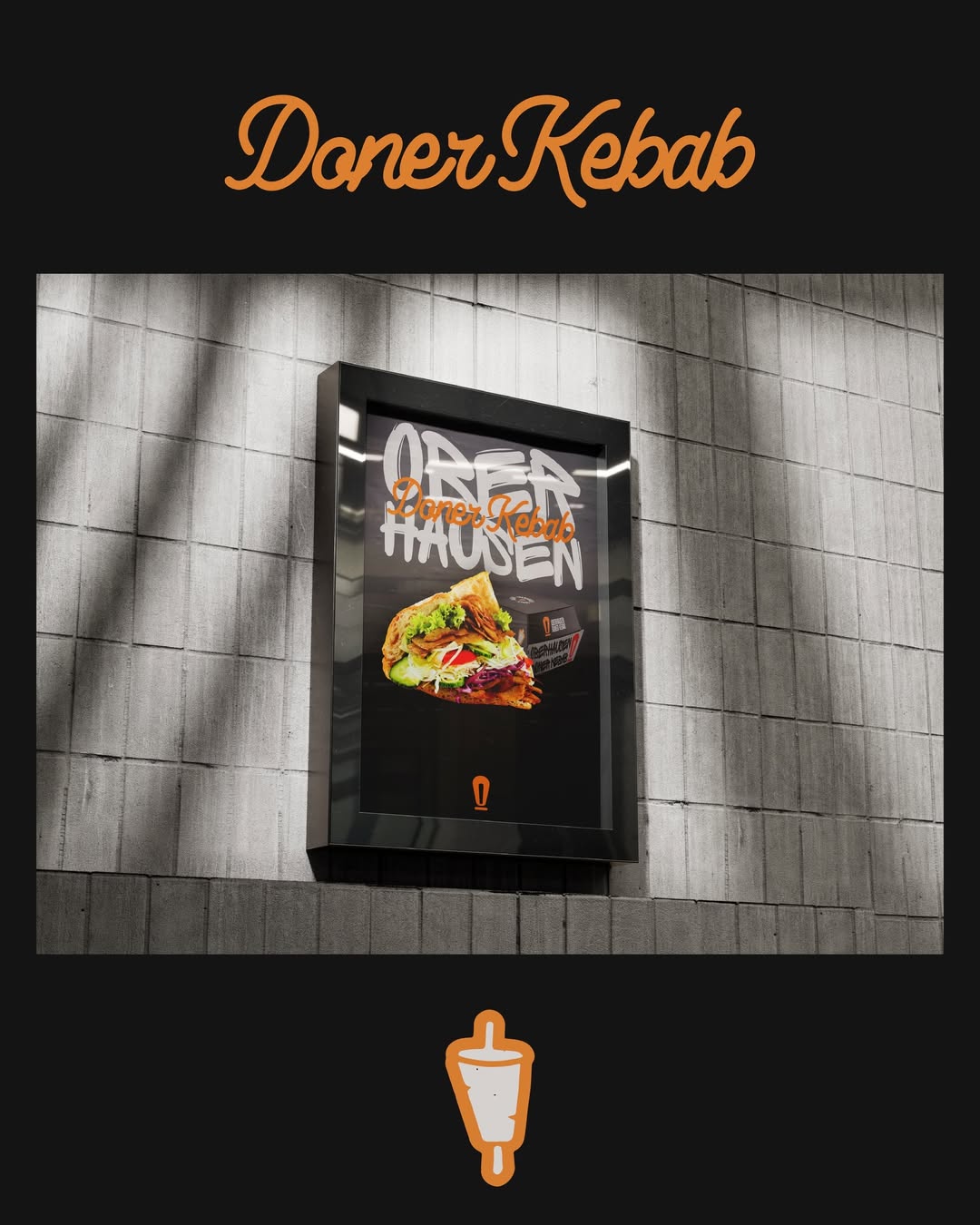 Doner Kebab outdoor menu poster