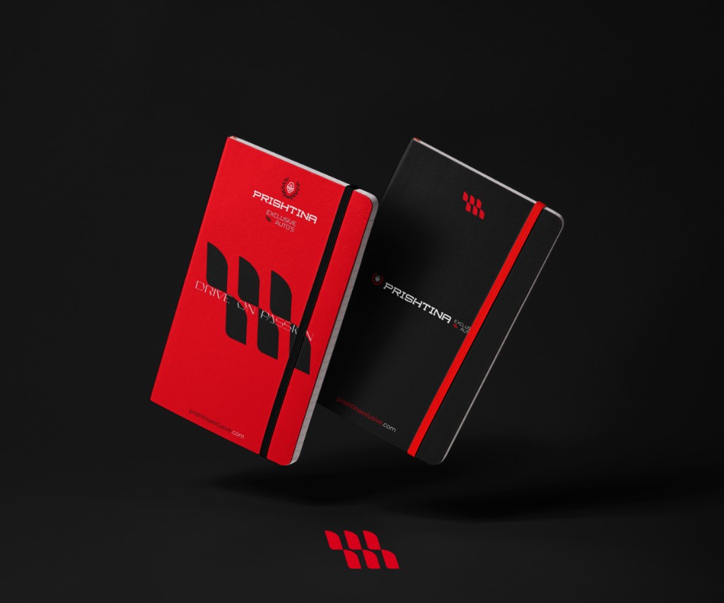 Brand stationery — folder, letterhead and presentation document