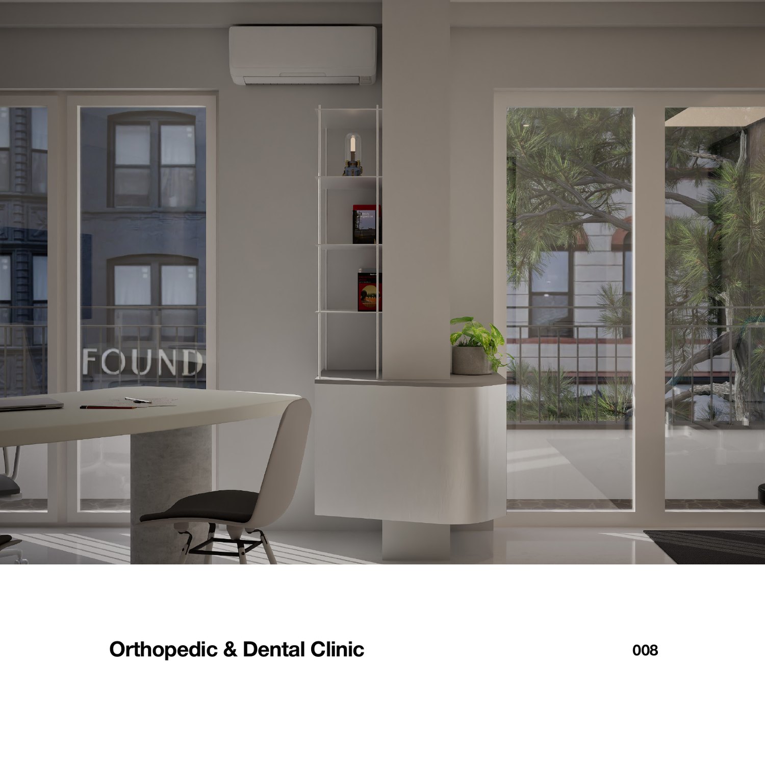 Vista Architectural Studio portfolio — full-width render page with caption